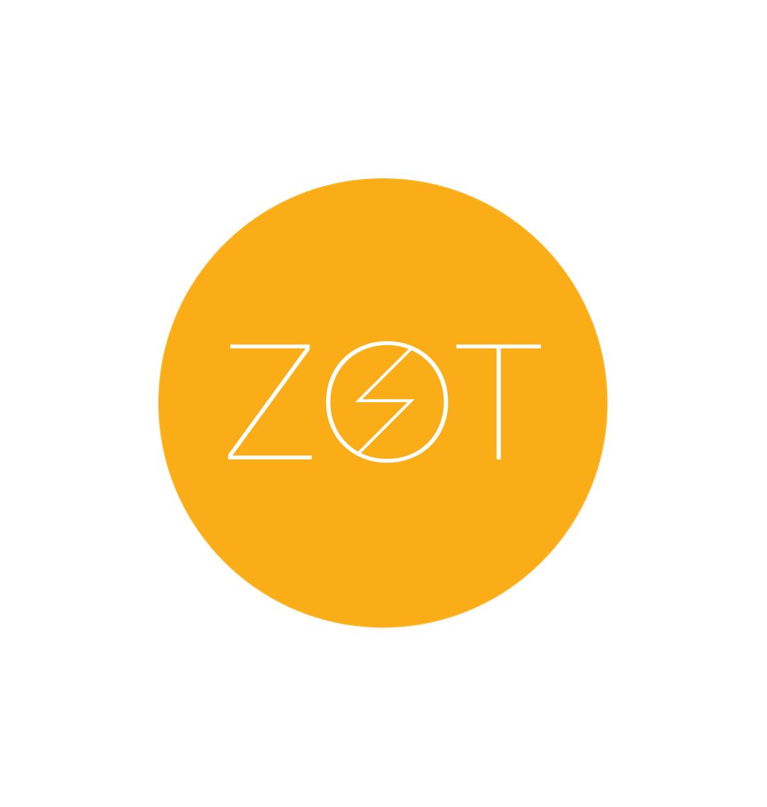 White Zot Sticker